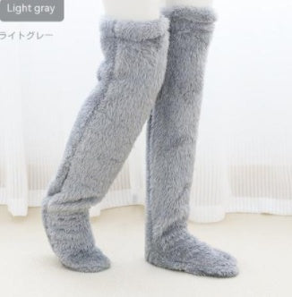 SnugLeg Over Knee Fuzzy Socks